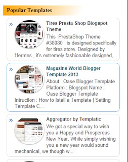 New Popular Post Widgets For Blogger