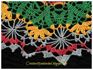 Crochet colorful doily