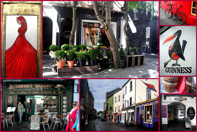 collage with images from Galway city, Ireland