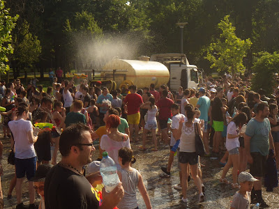 bataie cu apa parcul IOR