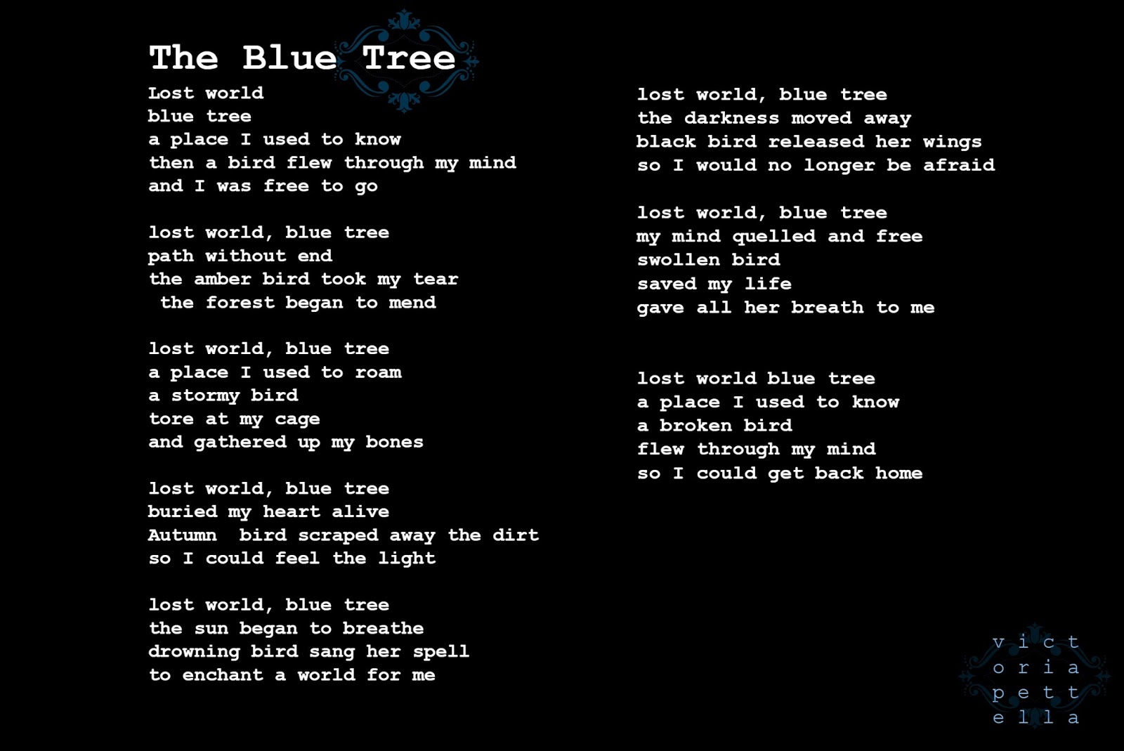 Heart of a Wizardess the blue tree