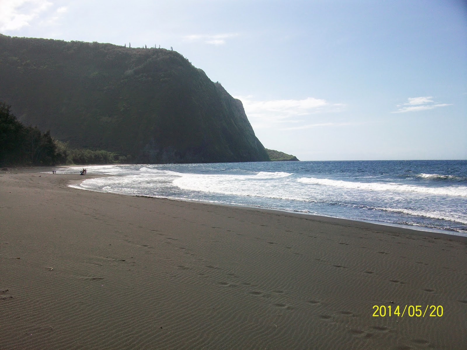 Yes, black sand! Lava rock that has been ground into a fine dust by the tides