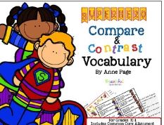 https://www.teacherspayteachers.com/Product/Superhero-Compare-and-Contrast-Vocabulary-for-Common-Core-aligned-IEP-goals-1987745