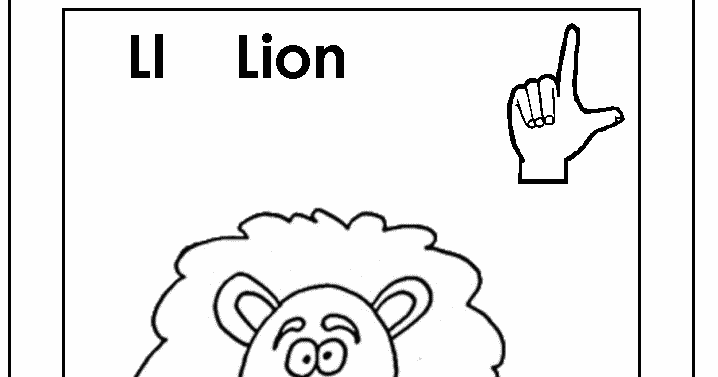 l asl coloring pages - photo #45