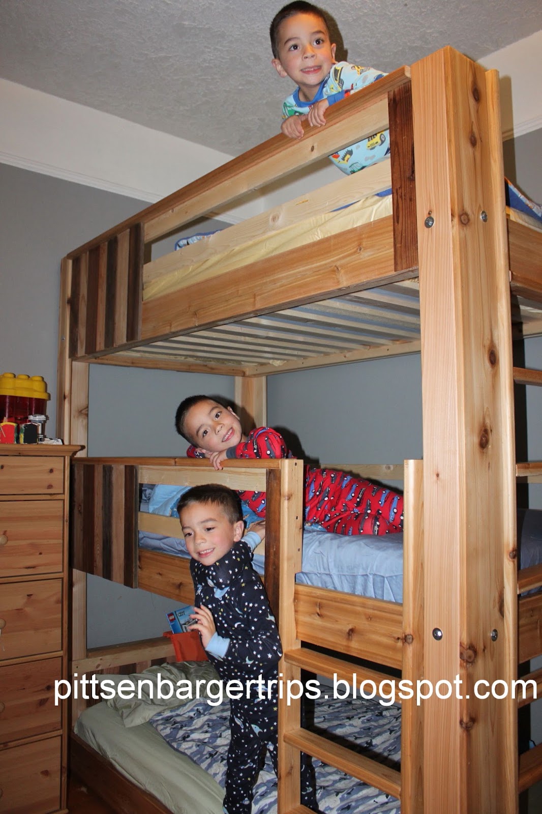 PITTS TRIP'S the Pittsenbarger identical triplets saga Triplet Triple Bunk Beds!