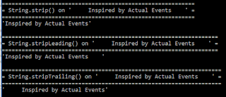 Applying New JDK 11 String Methods