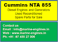 Cummins diesel engine spare parts, NTA 855, used, reconditioned, second hand