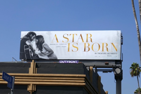 A Star Is Born movie billboard Sunset Boulevard A Star is Born movie billboard