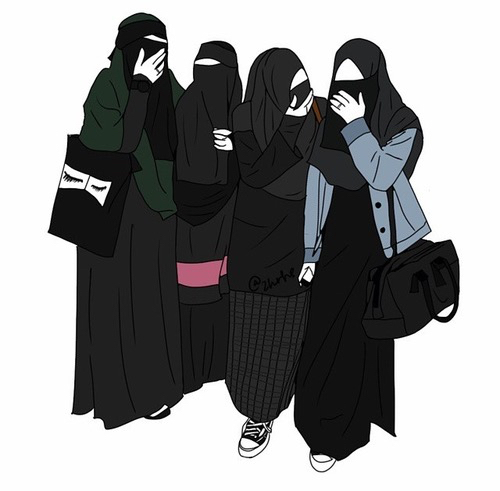 صور منتقبات 2020 رمزيات بنات منقبات كيوت خلفيات بنات بالنقاب