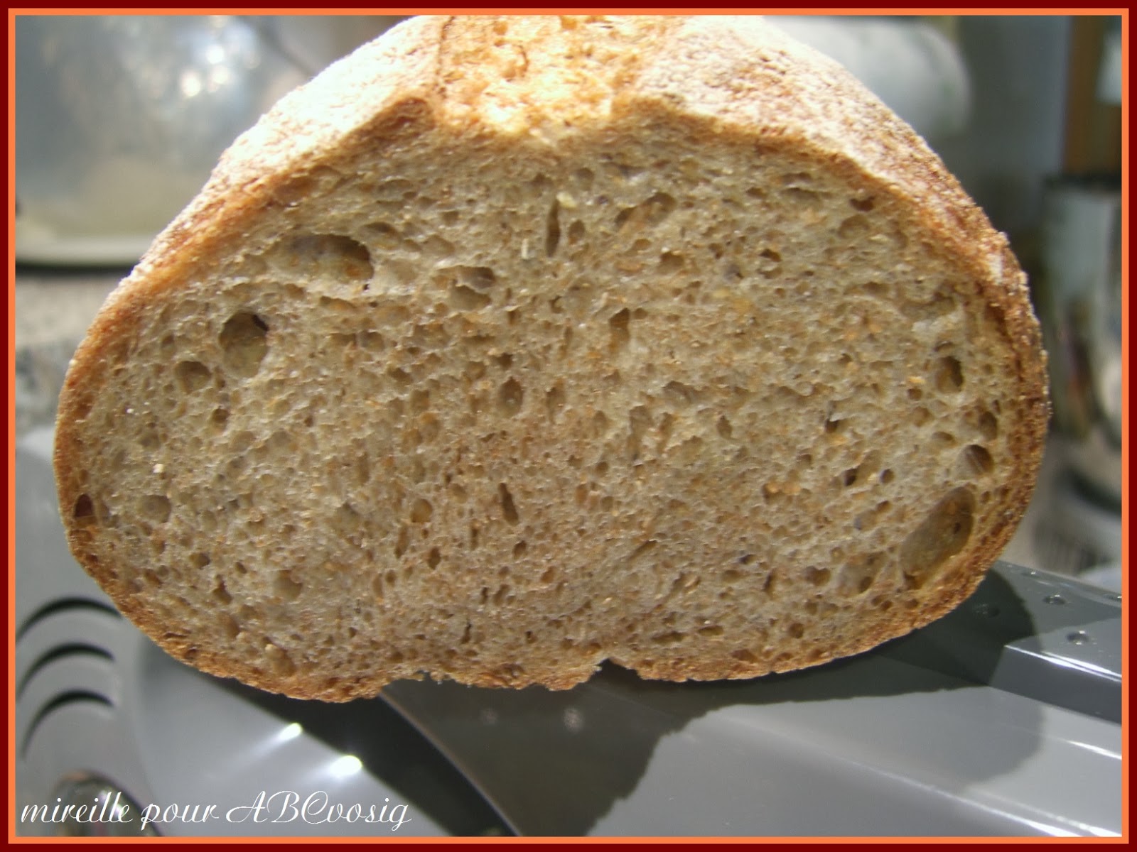 A B C vos IG Pain intégral au levain naturel intégral T150 (IG bas)