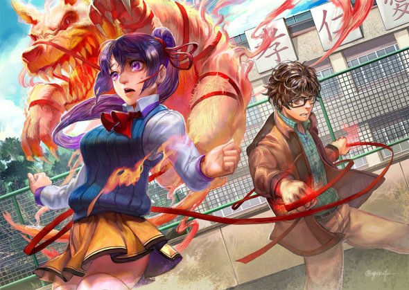 Han-Yuan, Yu (aka B.c.N.y.) deviantart ilustrações fantasia oriental estilo anime mangá terror sobrenatural mitologia asiática cores games