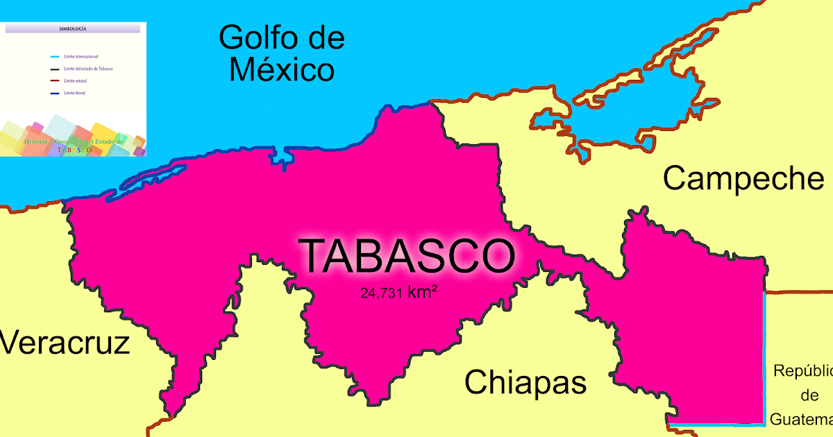 Ubicacion geográfica del estado de Tabasco. Historia y Geografía del Estado de Tabasco.