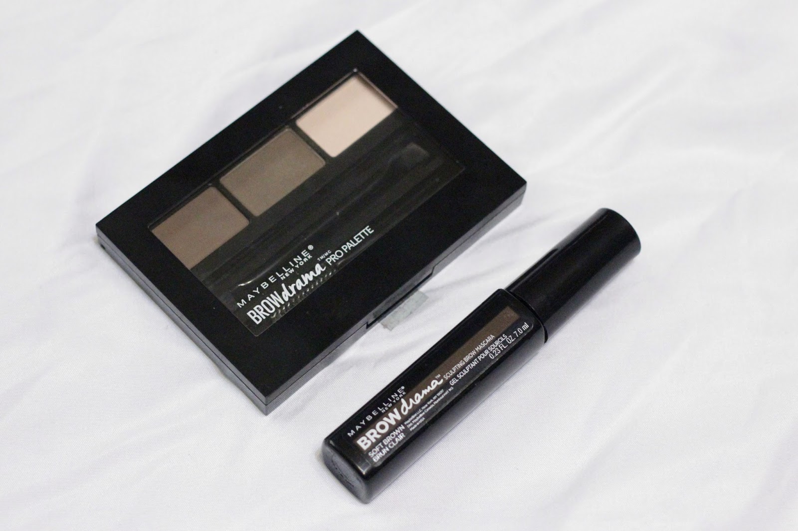 Maybelline Brow Drama Mascara & Pro Palette Review - Born in August