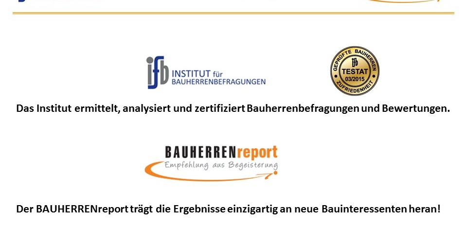 Referenzen, Rezensionen, Empfehlungen und Testimonials von Bauunternehmen für Bauinteressenten