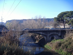 The small side arches of the Ponte Salario are thought to be part of the original Roman structure
