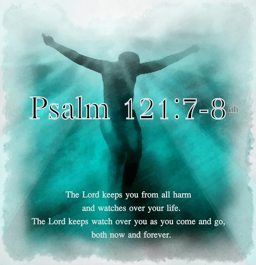 Interesting Green Reflection The Safety Of The Godly Psalm 121 psalms-121-5-kjv-bible-verse-images