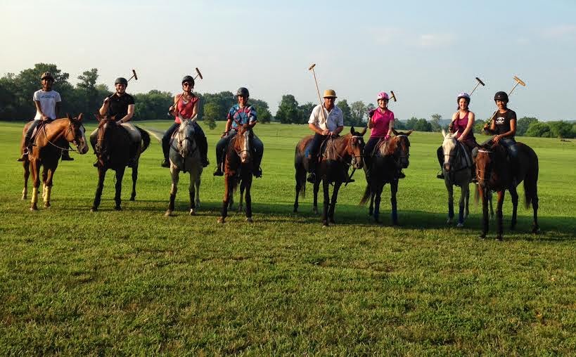 2014-Part of the Natural Connection gang at our first polo outing!