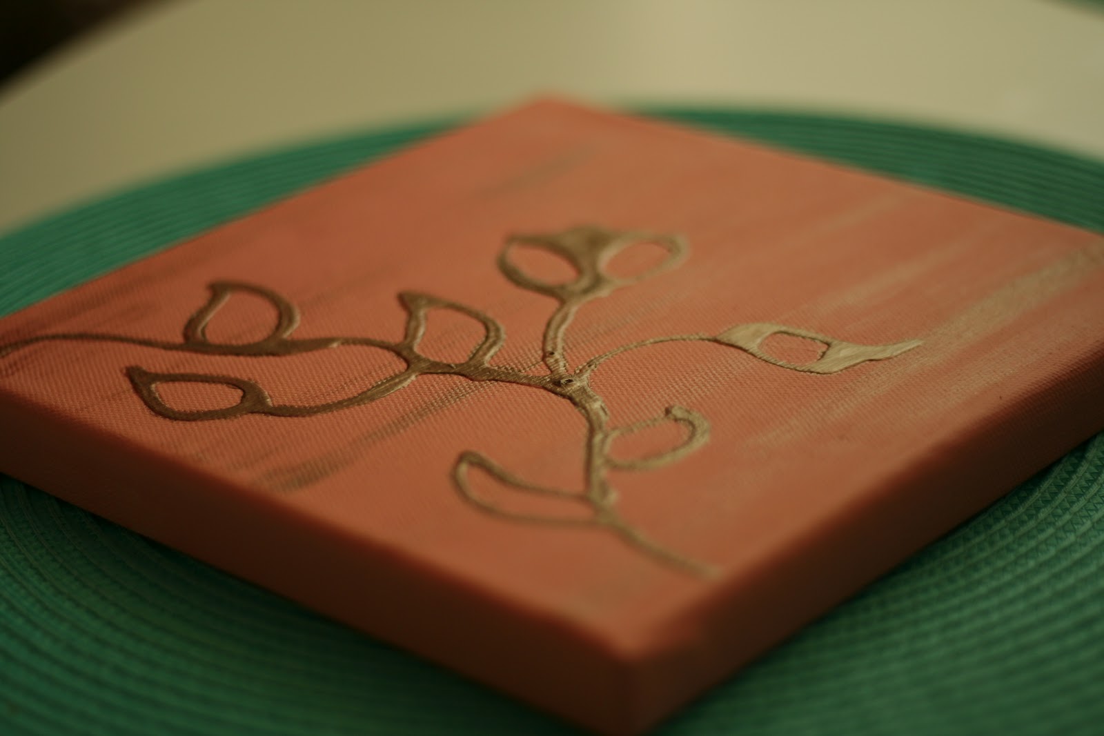 Imagine Create Produce Embossed Painting