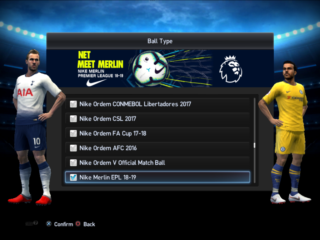 PES 2013 Balls Nike Merlin Premier League 2018/2019 by ~ PESNewupdate.com | Free Download Latest Pro Soccer Patch & Updates