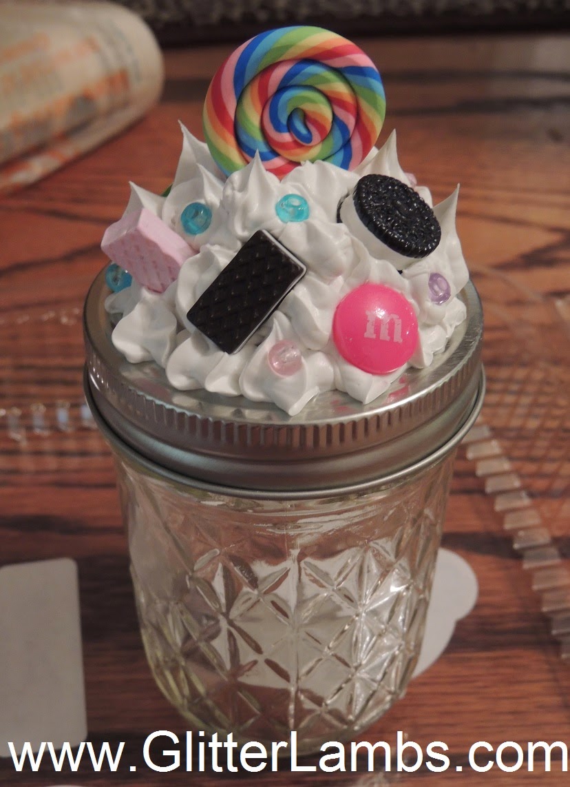 Glitter Lambs DIY Mason Jar Frosting Lid