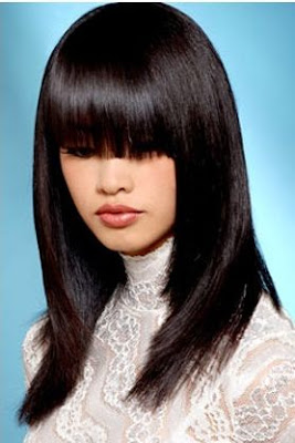 Straight Hairstyles, Asian Bangs Hairstyles, Cute Women Haircut, Young Women Haircuts, Women's Hairstyles, Female hairstyles, Straight Hairstyles, Long Bangs Hairstyles, Bangs Hairstyles, Asian Hairstyles for Female, Asian Cute Women Haircut