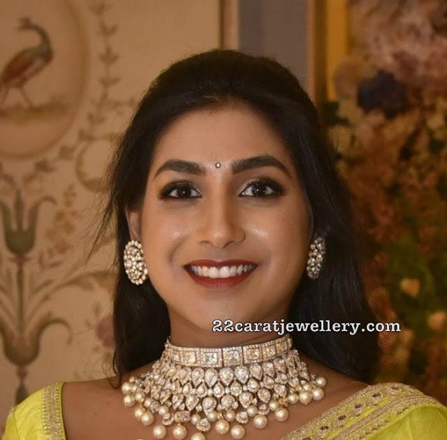 Heavy Diamond Choker with Big Studs Heavy Diamond Choker with Big Studs