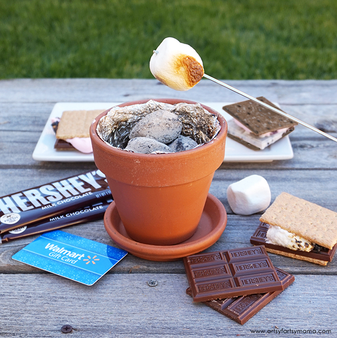 DIY Mini Fire Pit for S'mores with 3 S'more Flavor Combinations!
