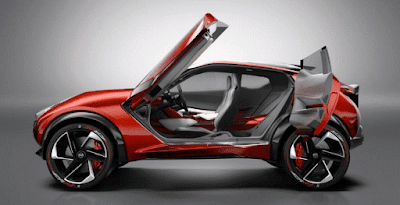 Mobil Konsep Honda Civic MPV vs Nissan Gripz Desain Nissan Gripz diprediksi bakal menginspirasi model Juke terbaru, yang memiliki atap hitam buram yang tersambung hingga kap mesin, dengan istilah V-Motion