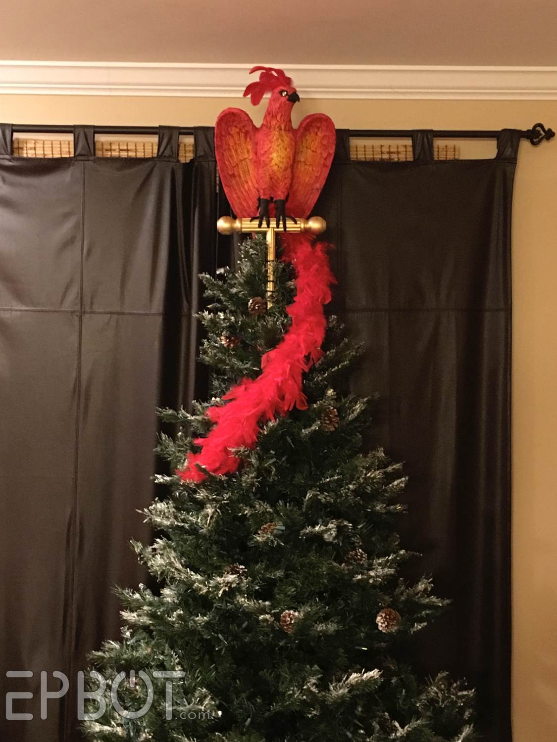 EPBOT We Made A Phoenix Topper For Our Harry Potter Tree!