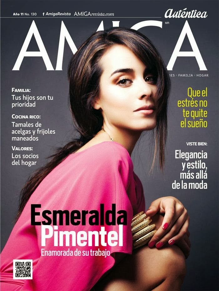 Esmeralda Pimentel Magazine Photoshoot for Amiga Magazine December 2013