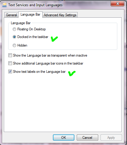spot n travel: Cara Menampilkan Windows Language Bar (Pilihan bahasa)
