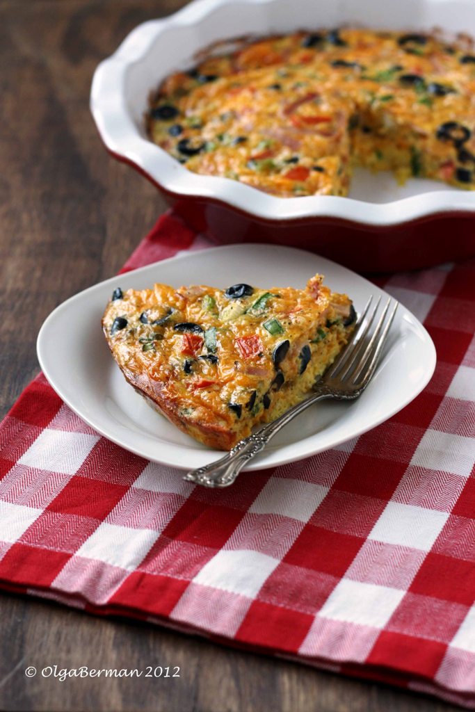 Mango & Tomato Tomato Olive Frittata Freelancing for Lindsay Olives