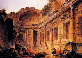 Interior of the Temple of Diana at Nîmes, 1771