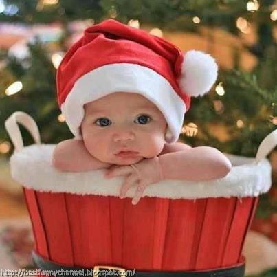 Funny Christmas baby.