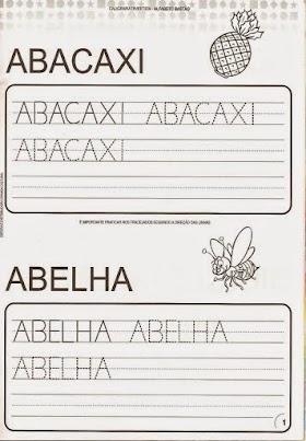 Alfabeto - Letra Bastão