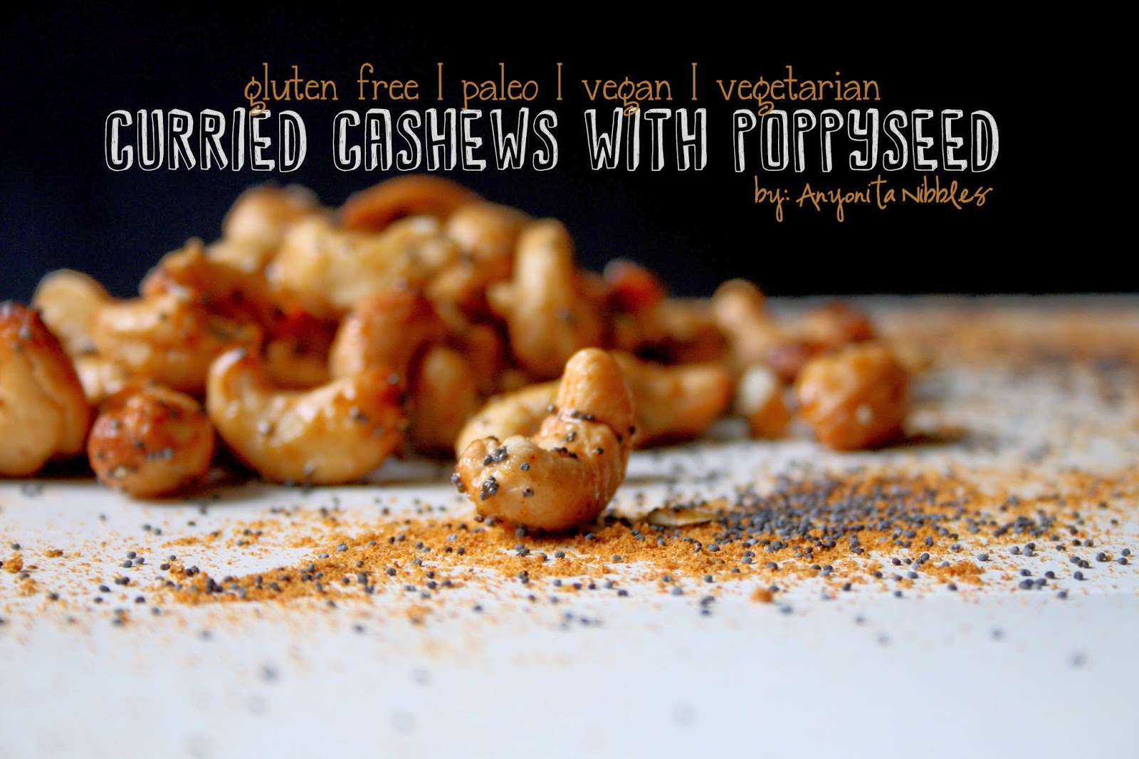 Gluten Free Curried Cashews with Poppyseeds