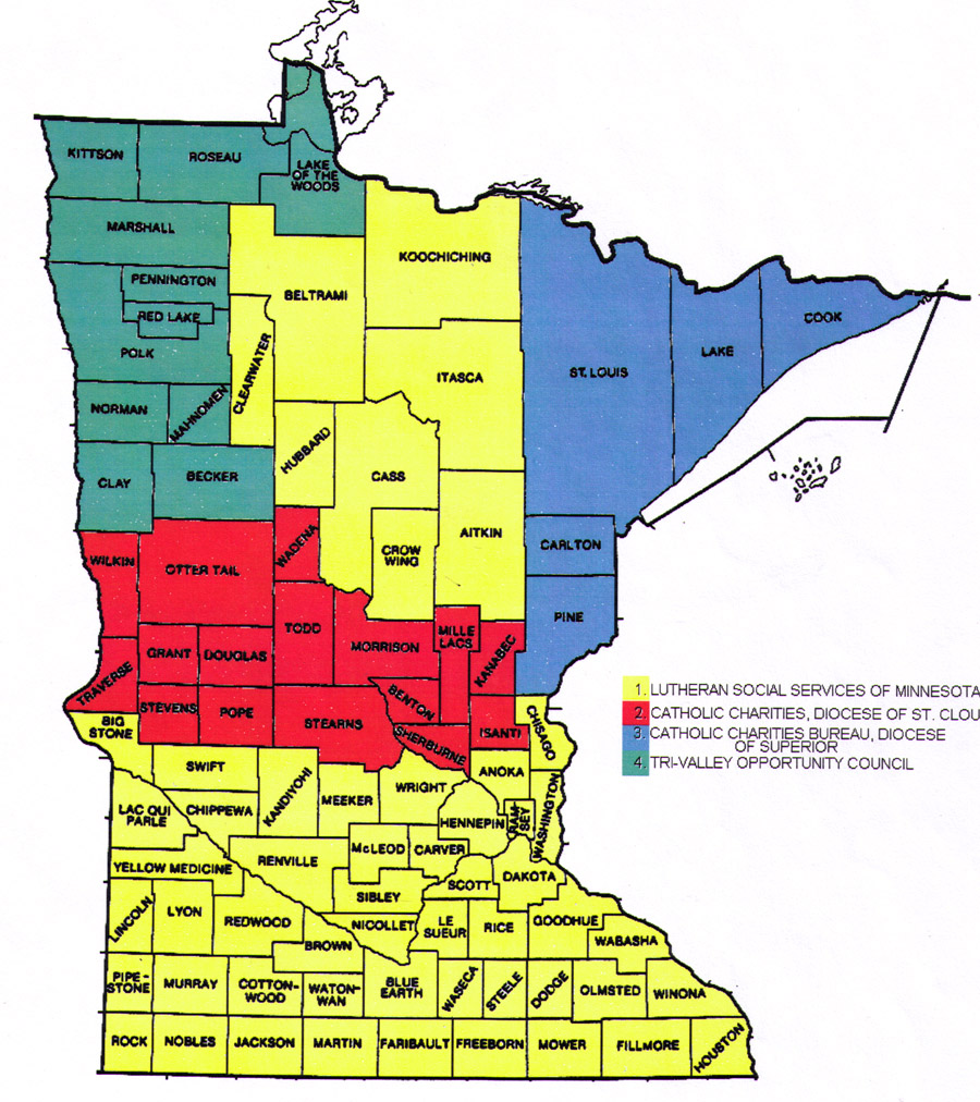 Minnesota County Map Printable