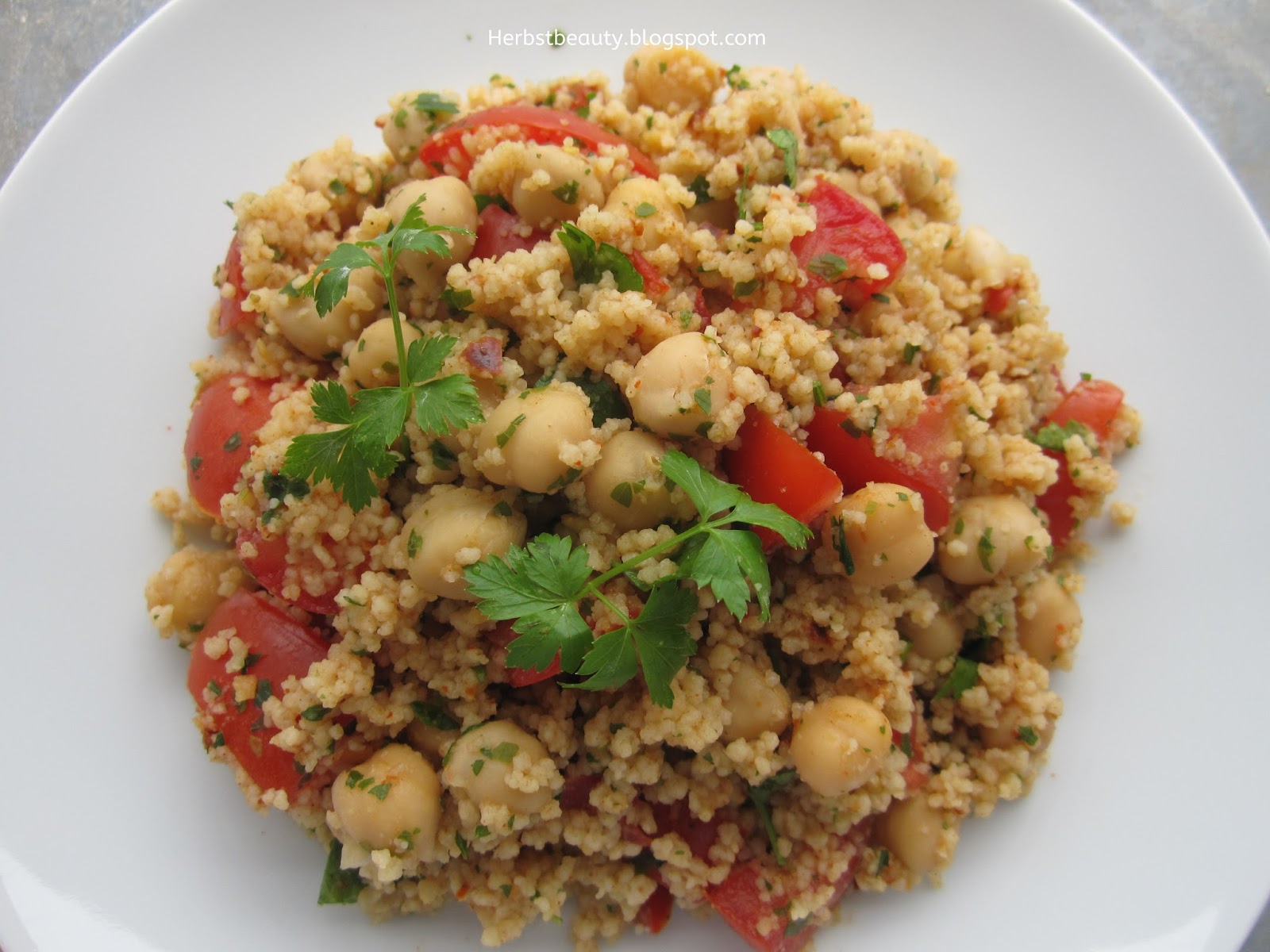 Herbstbeauty: Kreativküche: Couscous-Salat mit Kichererbsen
