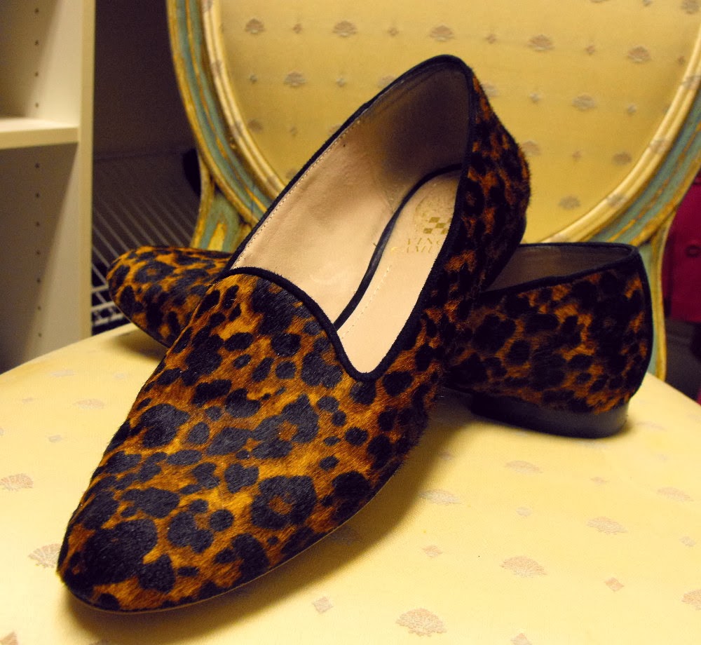 vince camuto leopard print flats