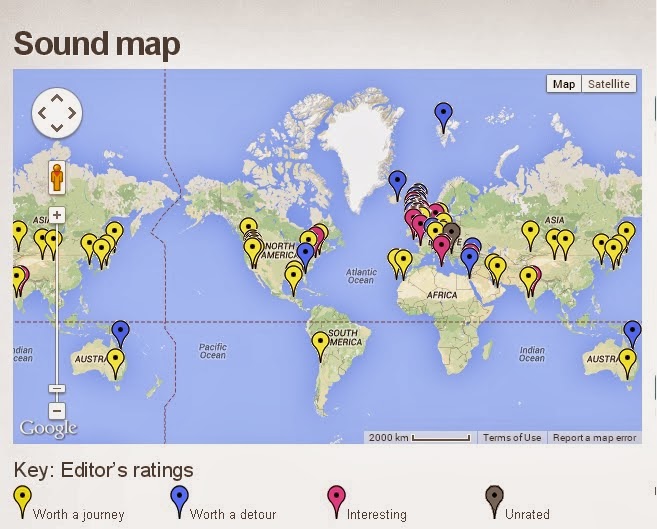 Excedente Creativo: Sound Tourism: mapa interactivo con algunos de los ...