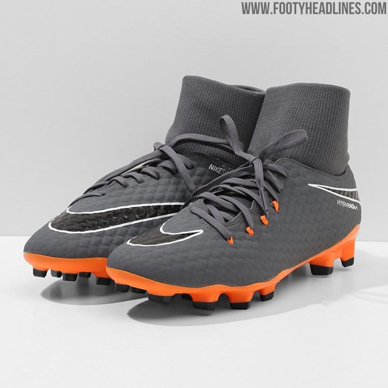 grey and orange nike football boots