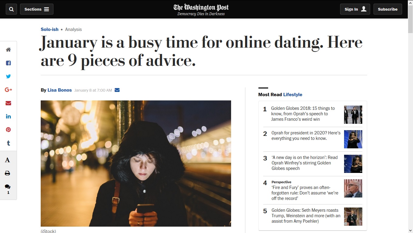 Online dating in January Archives