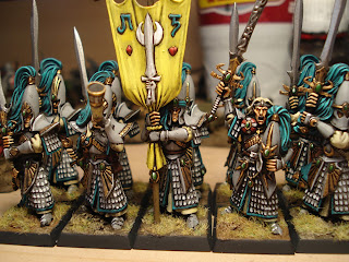 Warhammer, Fantasy, 28mm, High Elves, Ulthuan, Swordmasters, Banner, Champion