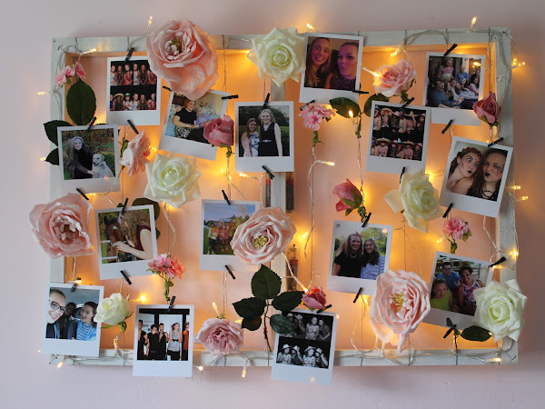 DIY Light Up Flower Photo Frame
