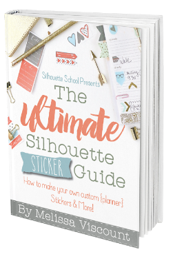 Ultimate silhouette sticker guide stickers silhouette print and cut silhouette for dummies book