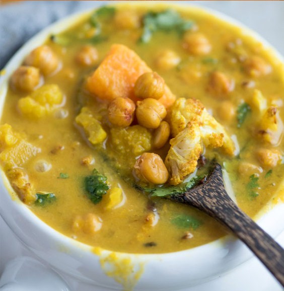 Cauliflower Sweet Potato Turmeric Soup Cauliflower Sweet Potato Turmeric Soup