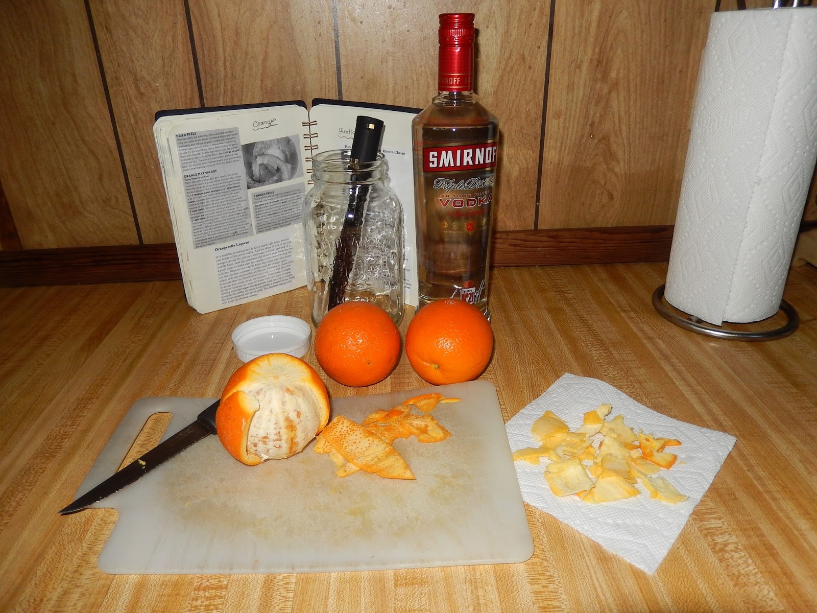 Margy Meanders Homemade Orangecello Liqueur