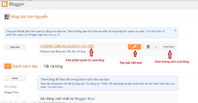 Hướng dẫn tạo blogspot chi tiết, từ căn bản đến nâng cao