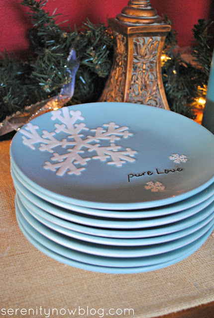 Christmas Snowflake Plates, Serenity Now blog