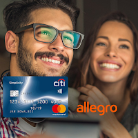 Voucher 300 zł na zakupy w serwisie Allegro za kartę Citi Simplicity od Citibanku